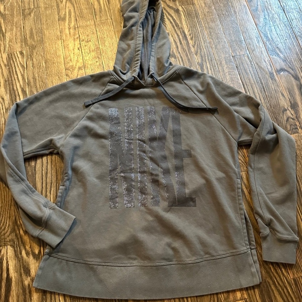 Nike Gray Hoodie with Logo